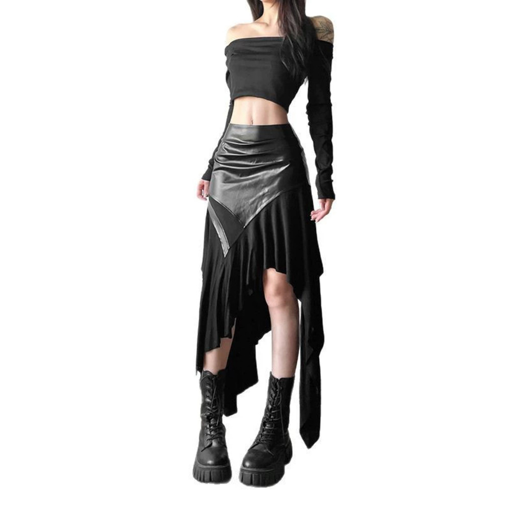 Zara Spring Asymmetrical Ruffle Panel Skirt - Picture 5 of 6